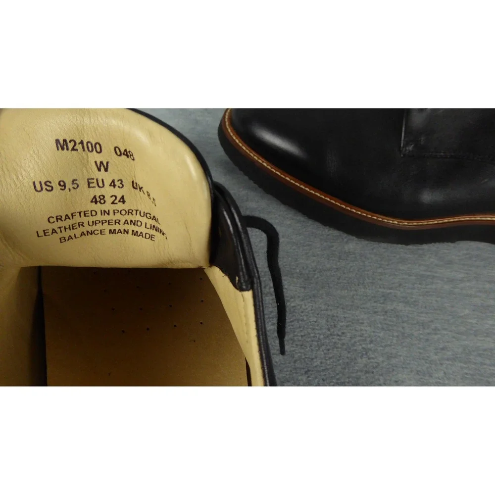 Samuel Hubbard Founder Oxford Shoes Mens 9.5 W Black Leather Comfort Casual